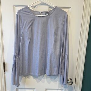 A New Day trumpet sleeve top